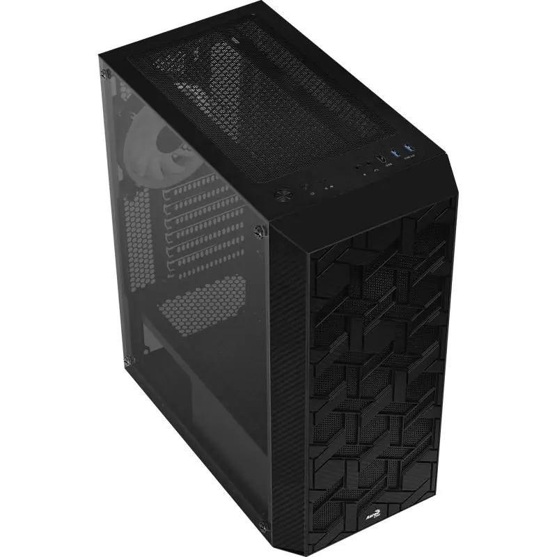 Aerocool Hive FRGB Cristal Templado USB 3.0 Negra