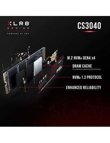 PNY XLR8 CS3040 SSD 1TB M.2 NVMe PCIe Gen4x4 con Disipador