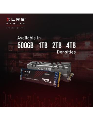 PNY XLR8 CS3040 SSD 1TB M.2 NVMe PCIe Gen4x4 con Disipador
