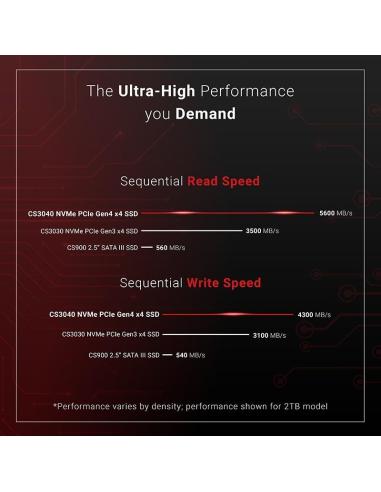 PNY XLR8 CS3040 SSD 1TB M.2 NVMe PCIe Gen4x4 con Disipador