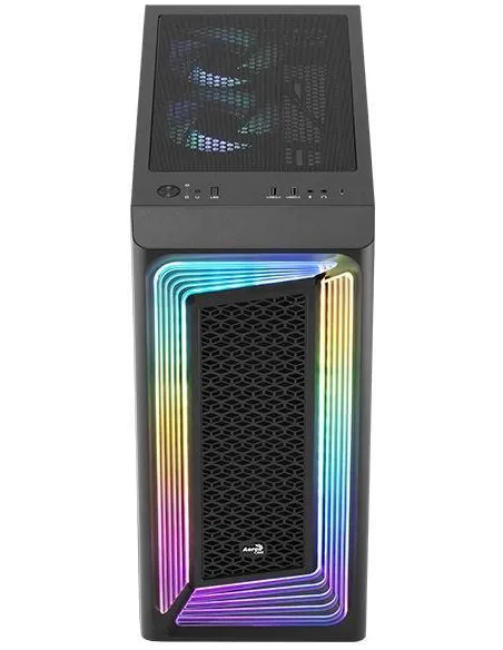 Aerocool Interstellar Torre ATX RGB Cristal Templado USB 3.0 Negra
