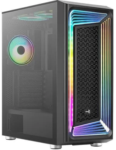 Aerocool Interstellar Torre ATX RGB Cristal Templado USB 3.0 Negra
