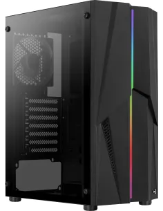 Aerocool Mecha Cristal Templado USB 3.1 RGB Negra