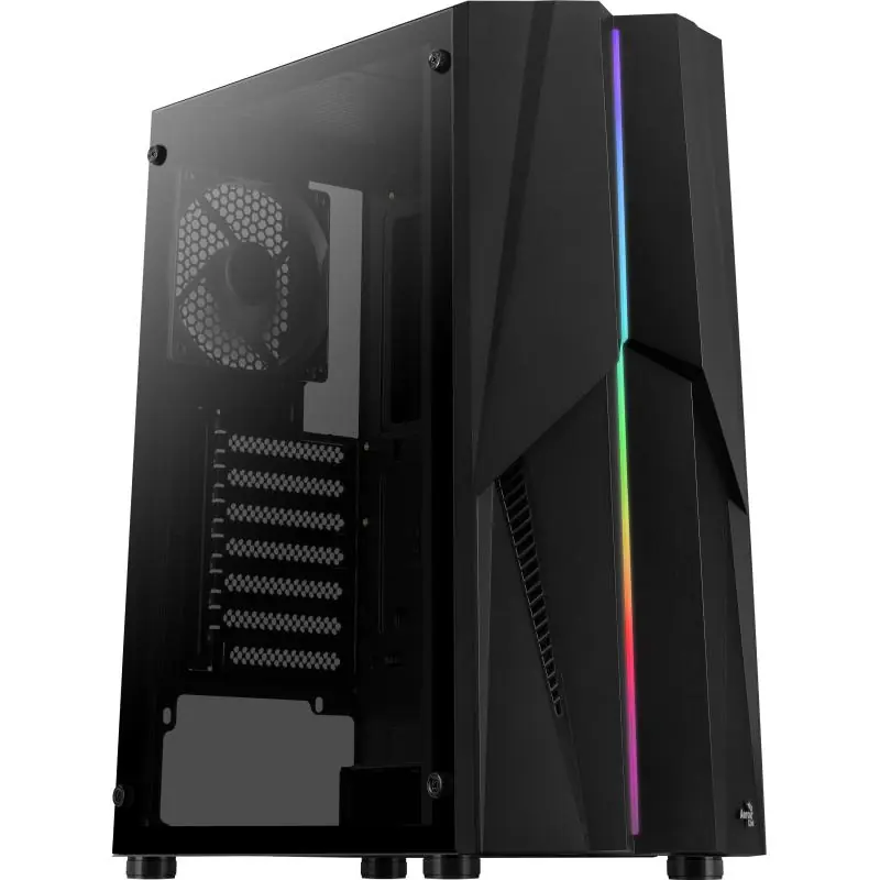 Aerocool Mecha Cristal Templado USB 3.1 RGB Negra