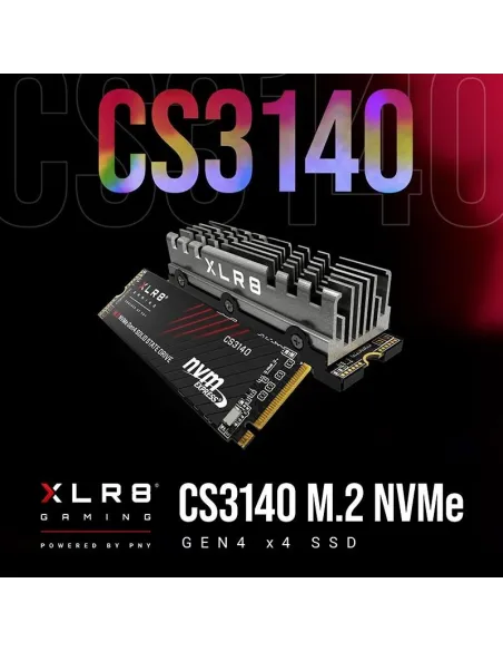 PNY XLR8 CS3140 M.2 SSD 1TB NVMe Gen4 con Disipador