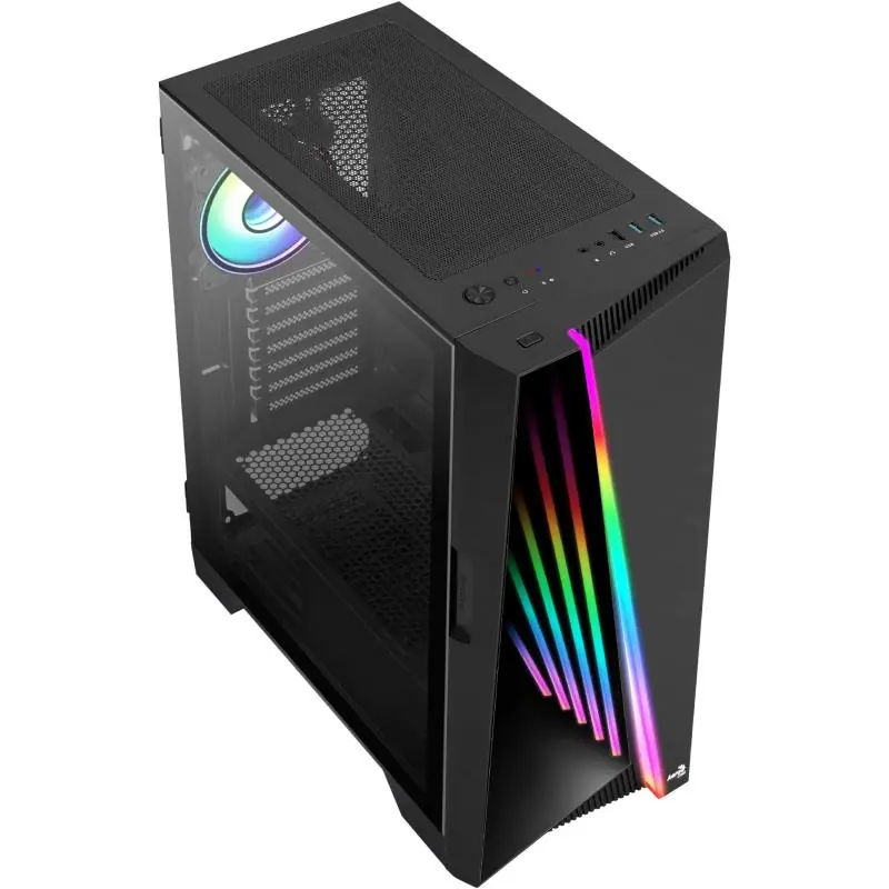 Aerocool Mirage Cristal Templado USB 3.0 aRGB Negro