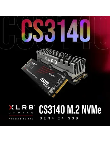 PNY XLR8 CS3140 M.2 SSD 2TB NVMe Gen4 con Disipador