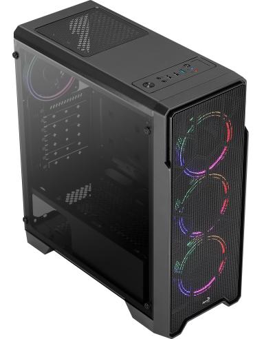 Aerocool Ore USB 3.0 FRGB con Ventana Acrílica Negra