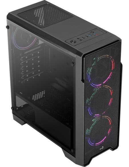 Aerocool Ore USB 3.0 FRGB con Ventana Acrílica Negra