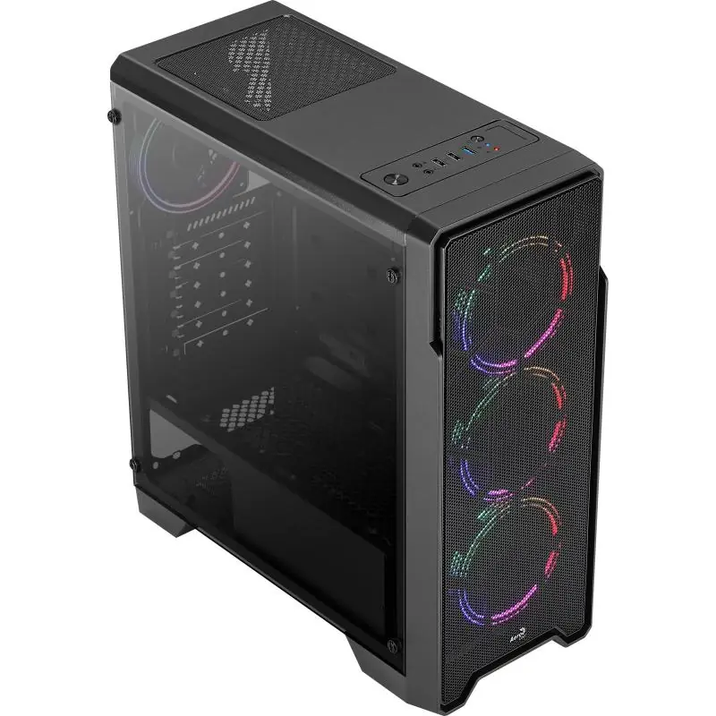 Aerocool Ore USB 3.0 FRGB con Ventana Acrílica Negra