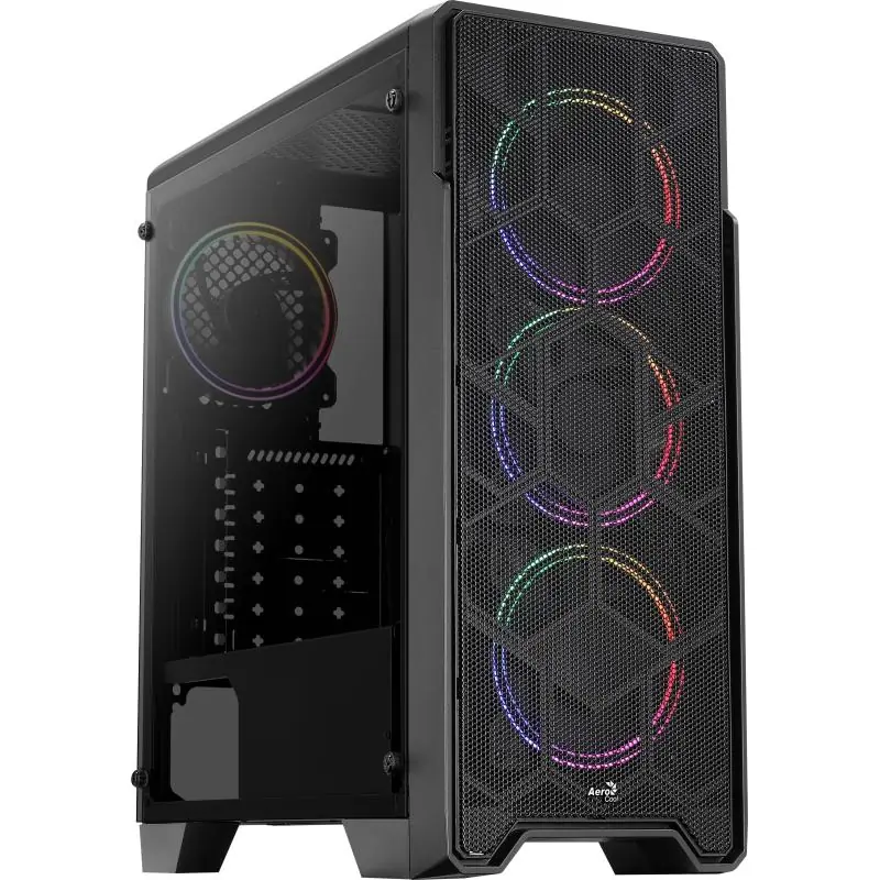 Aerocool Ore USB 3.0 FRGB con Ventana Acrílica Negra