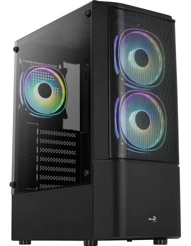 Aerocool Quantum Mesh V3 Cristal Templado USB 3.0 RGB Negra
