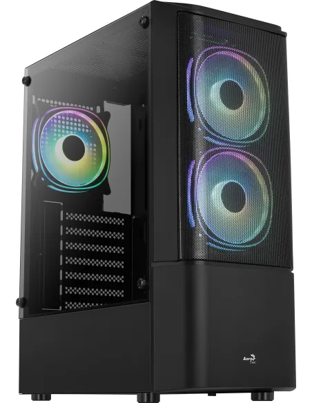 Aerocool Quantum Mesh V3 Cristal Templado USB 3.0 RGB Negra