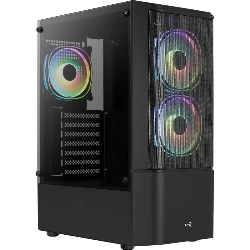 Aerocool Quantum Mesh V3 Cristal Templado USB 3.0 RGB Negra