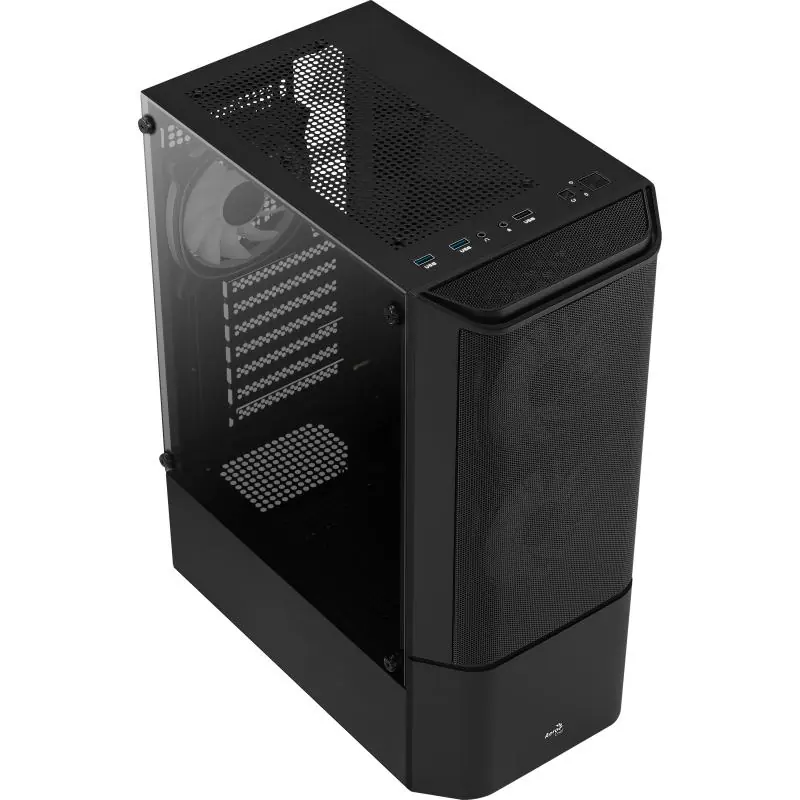 Aerocool Quantum Mesh V3 Cristal Templado USB 3.0 RGB Negra