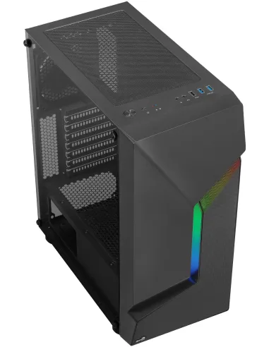 Aerocool Scape V1 Cristal Templado USB 3.0 RGB Negro