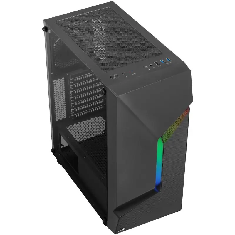 Aerocool Scape V1 Cristal Templado USB 3.0 RGB Negro