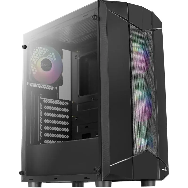 Aerocool Sentinel RGB USB 3.0 Cristal Templado Negra