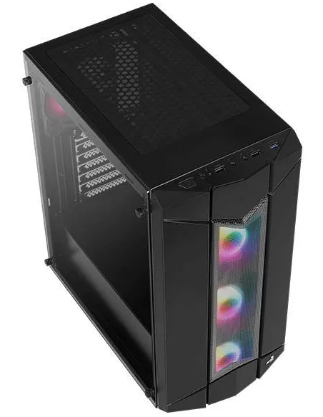 Aerocool Sentinel RGB USB 3.0 Cristal Templado Negra
