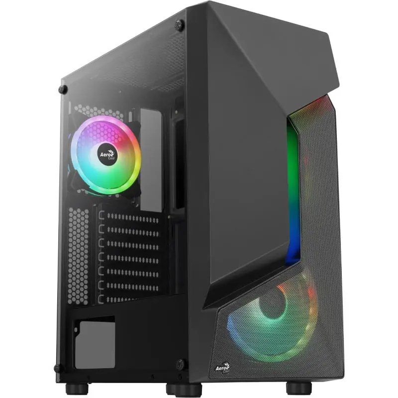 Aerocool Scape V3 Cristal Templado USB 3.0 RGB Negro