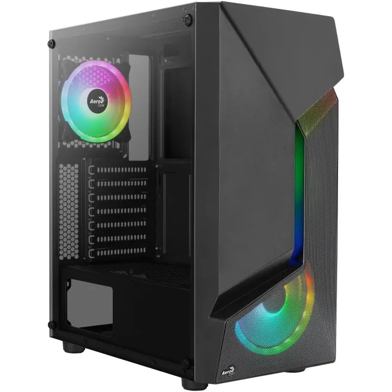 Aerocool Scape V3 Cristal Templado USB 3.0 RGB Negro