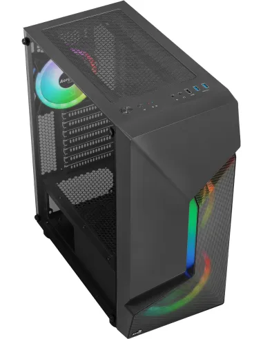 Aerocool Scape V3 Cristal Templado USB 3.0 RGB Negro