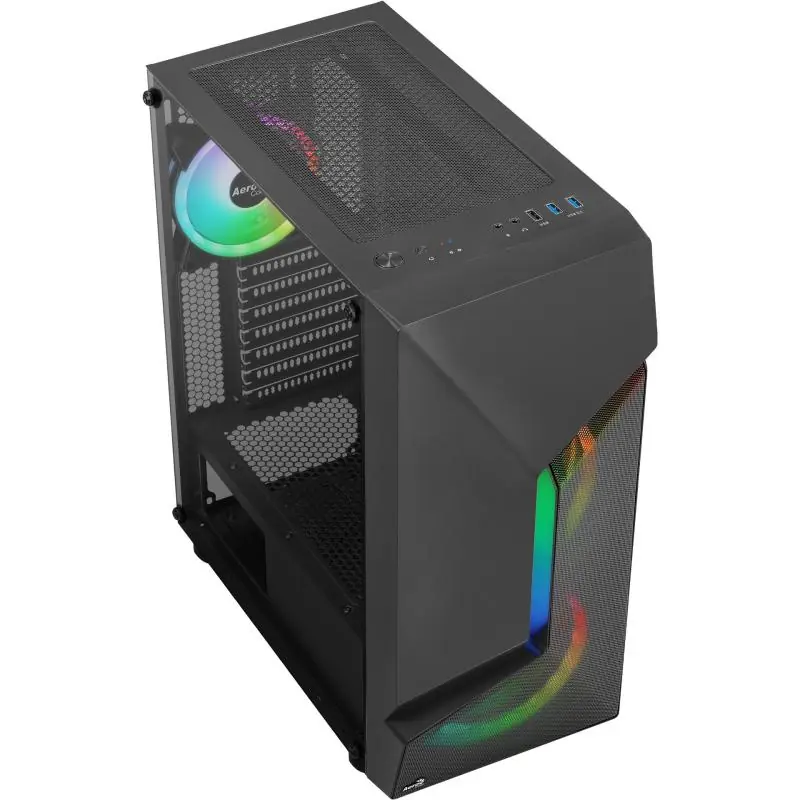 Aerocool Scape V3 Cristal Templado USB 3.0 RGB Negro