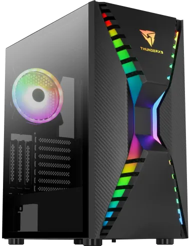 Aerocool ThunderX3 CRONUSBK Cristal Templado USB 3.0 aRGB