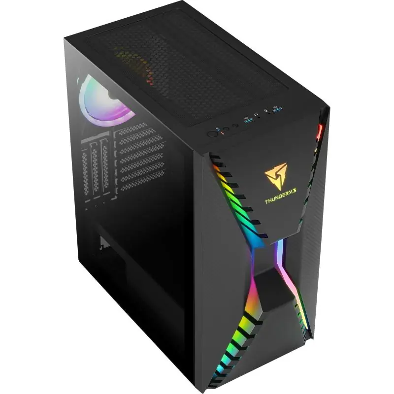 Aerocool ThunderX3 CRONUSBK Cristal Templado USB 3.0 aRGB