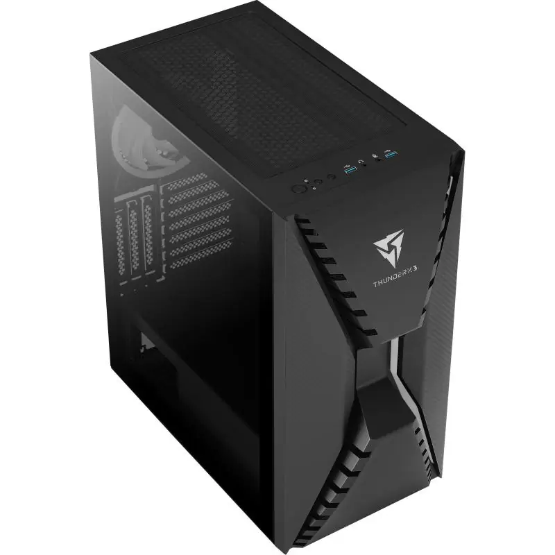 Aerocool ThunderX3 CRONUSBK Cristal Templado USB 3.0 aRGB