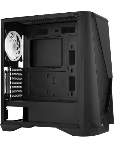 Aerocool Visor Cristal Templado USB 3.1 RGB Negra