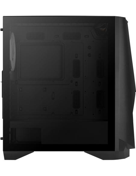 Aerocool Visor Cristal Templado USB 3.1 RGB Negra