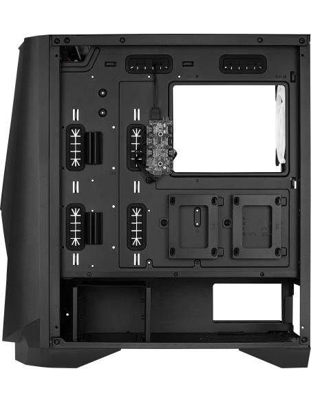 Aerocool Visor Cristal Templado USB 3.1 RGB Negra