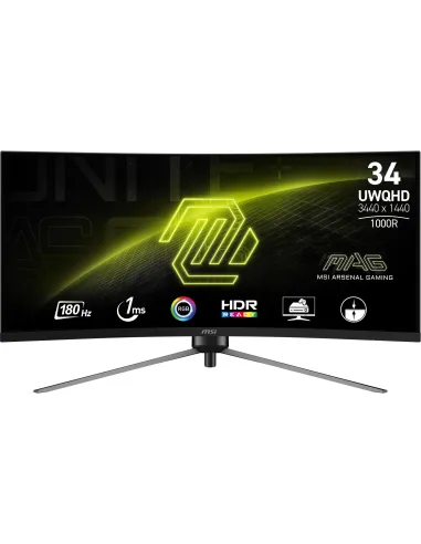 MSI MAG 345CQR 34" LED UWDQHD 180Hz G-Sync Compatible Curvo