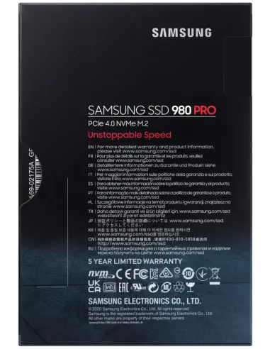 Samsung 980 Pro SSD 250GB PCIe 4.0 NVMe M.2