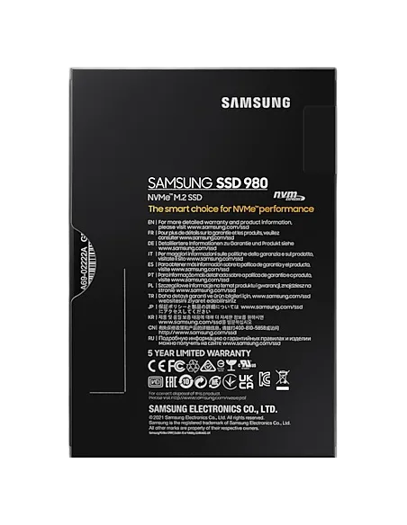 Samsung 980 SSD M.2 250GB PCIe Gen 3