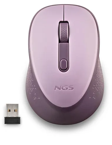 NGS Dewlilac Ratón Inalámbrico 800/1600DPI Lila