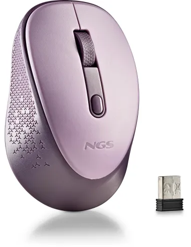 NGS Dewlilac Ratón Inalámbrico 800/1600DPI Lila