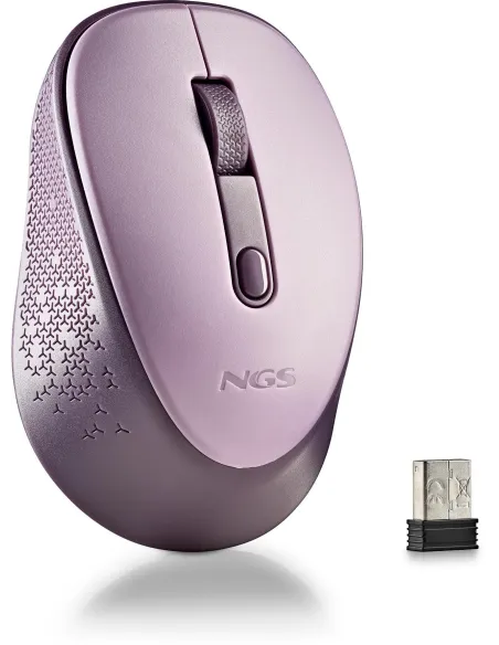 NGS Dewlilac Ratón Inalámbrico 800/1600DPI Lila