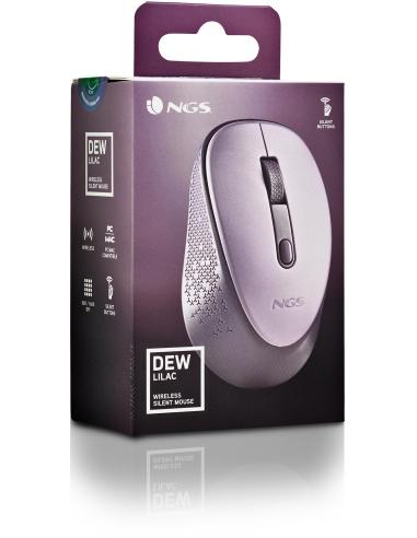 NGS Dewlilac Ratón Inalámbrico 800/1600DPI Lila