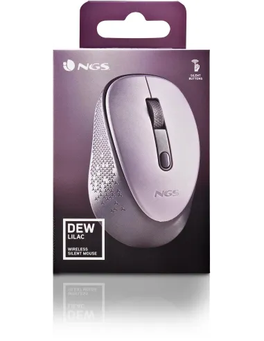 NGS Dewlilac Ratón Inalámbrico 800/1600DPI Lila