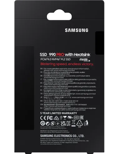 Samsung 990 Pro SSD M.2 2 TB PCIe Gen 4 con Disipador