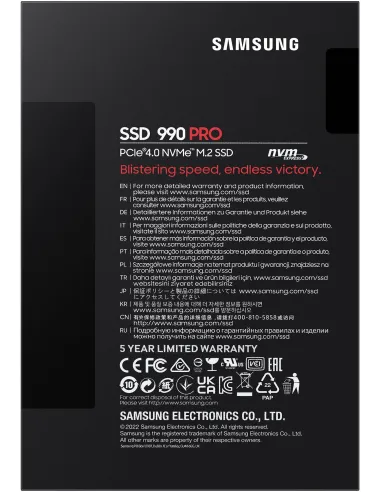 Samsung 990 Pro SSD M.2 4TB PCIe Gen 4