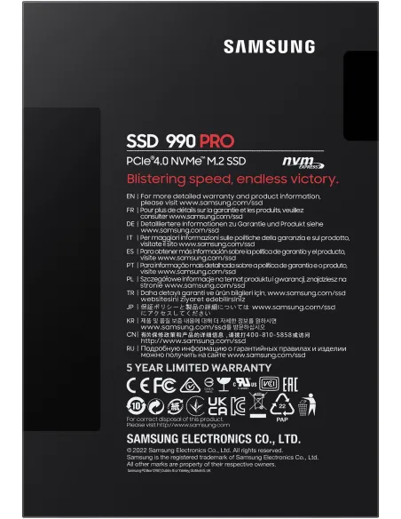 Samsung 990 Pro SSD M.2 4TB PCIe Gen 4