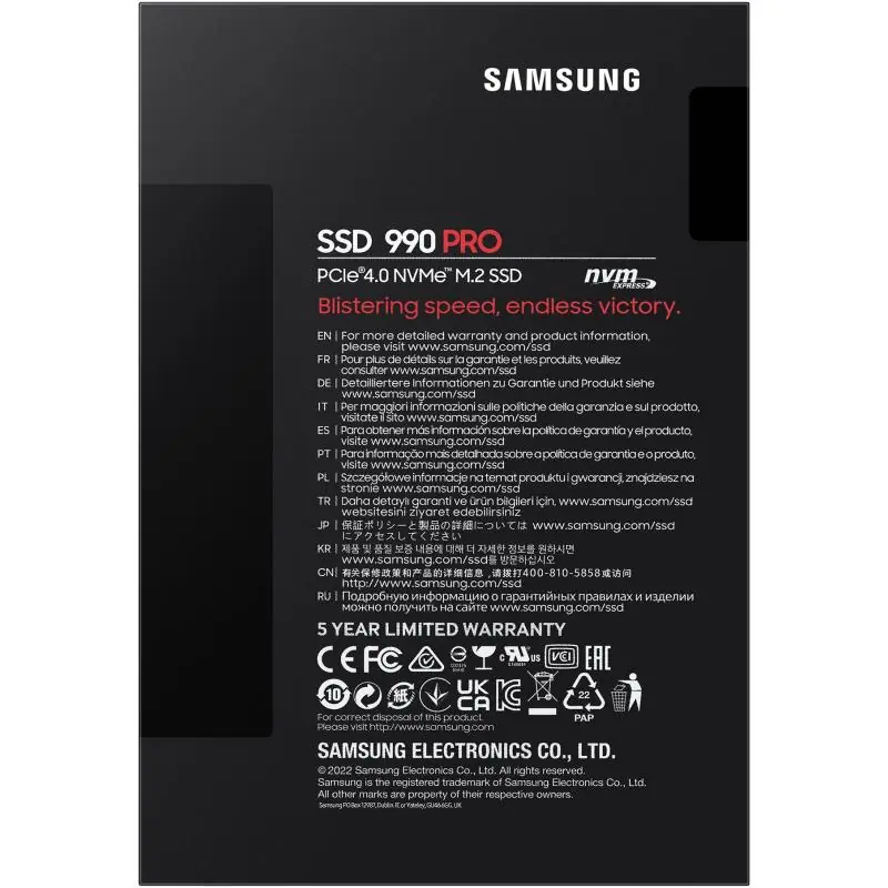 Samsung 990 Pro SSD M.2 4TB PCIe Gen 4