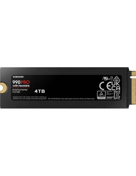 Samsung 990 Pro 4TB SSD PCIe 4.0 NVMe M.2 con Disipador