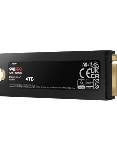 Samsung 990 Pro 4TB SSD PCIe 4.0 NVMe M.2 con Disipador