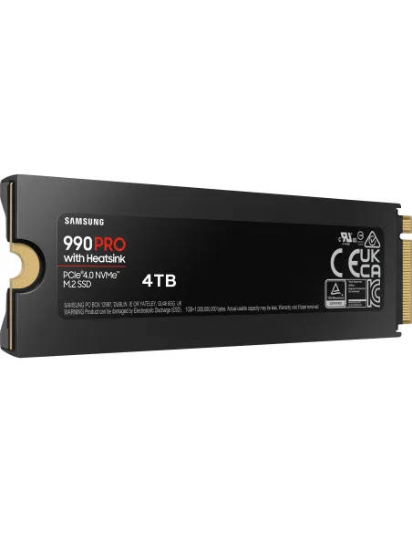 Samsung 990 Pro 4TB SSD PCIe 4.0 NVMe M.2 con Disipador