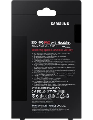 Samsung 990 Pro 4TB SSD PCIe 4.0 NVMe M.2 con Disipador