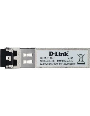 D-Link DEM-311GT Módulo Transceptor SFP de Fibra Óptica hasta 550 M